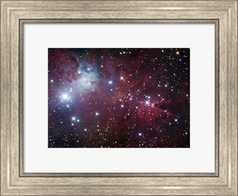 Framed Cone Nebula Region Print