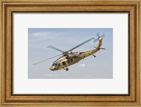 Framed Sikorsky UH-60 Black Hawk Yanshuf of the Israeli Air Force Print