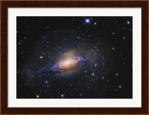 Framed Spiral Galaxy in the Constellation Leo Print