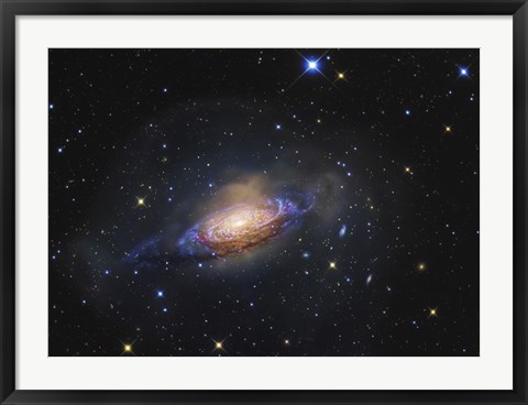 Framed Spiral Galaxy in the Constellation Leo Print