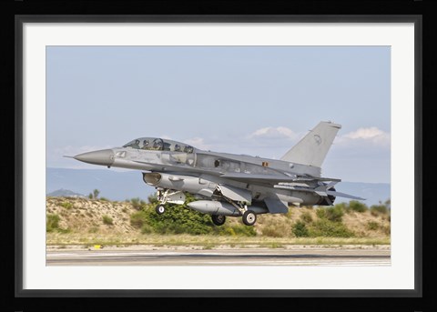 Framed F-16D of the Royal Singapore Air Force Print