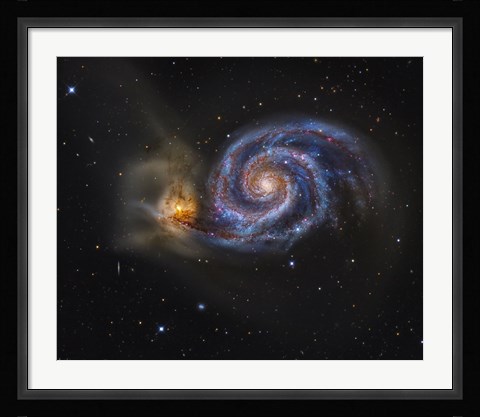 Framed Whirlpool Galaxy Print
