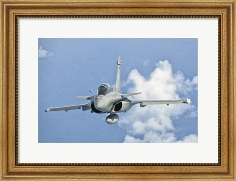 Framed Dassault Rafale of the French Air Force Over Brazil Print