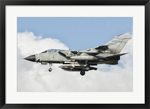 Framed Italian Air Force Panavia Tornado ECR  in flight Print