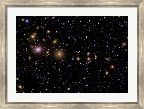 Framed Perseus Galaxy Cluster Print