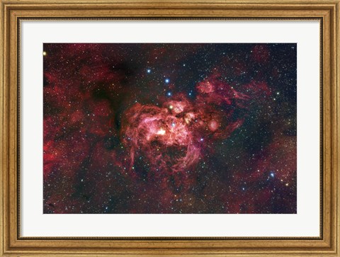 Framed Emission Nebula Located in the Constellation Scorpius (NGC 6357) Print