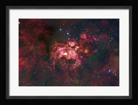 Framed Emission Nebula Located in the Constellation Scorpius (NGC 6357) Print