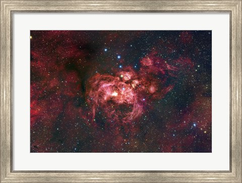 Framed Emission Nebula Located in the Constellation Scorpius (NGC 6357) Print