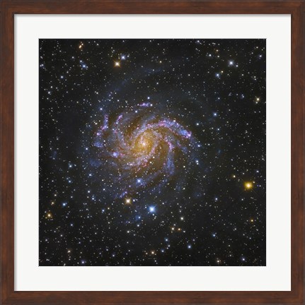 Framed Fireworks Galaxy Print