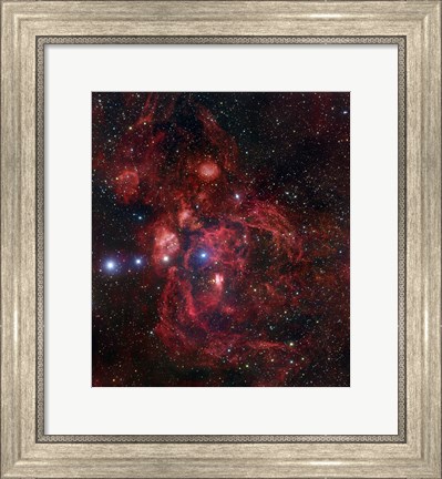Framed Lobster Nebula in Scorpius Print