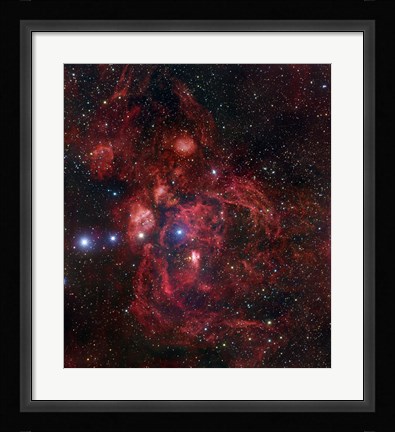Framed Lobster Nebula in Scorpius Print