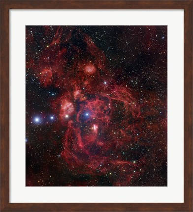Framed Lobster Nebula in Scorpius Print