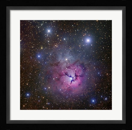 Framed Trifid Nebula located in Sagittarius Print