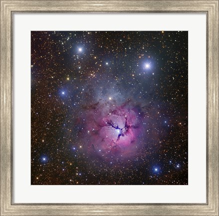 Framed Trifid Nebula located in Sagittarius Print
