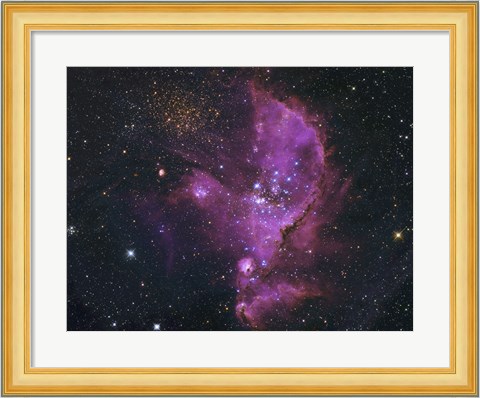 Framed Open Cluster and Nebula Complex in the Small Magellanic Cloud Print