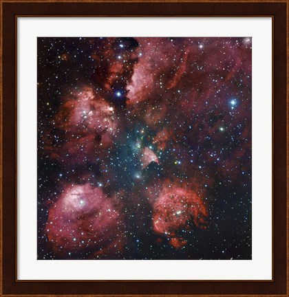 Framed Cat&#39;s Paw Nebula in Scorpius Print