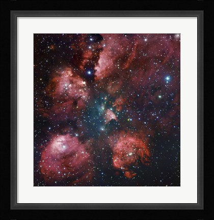 Framed Cat's Paw Nebula in Scorpius Print