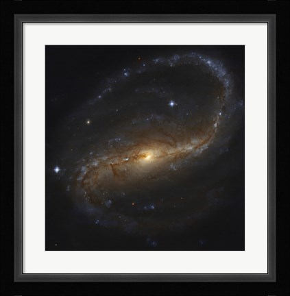 Framed Barred Spiral Galaxy in the Constellation Pegasus Print