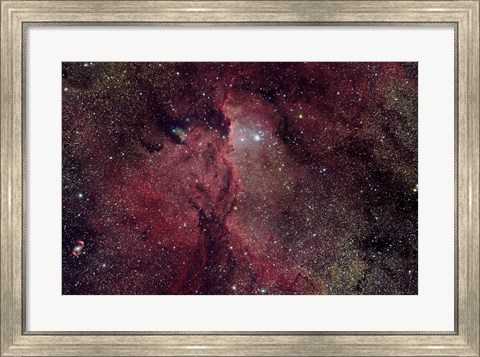 Framed Emission Nebula in Ara (NGC 6188) Print