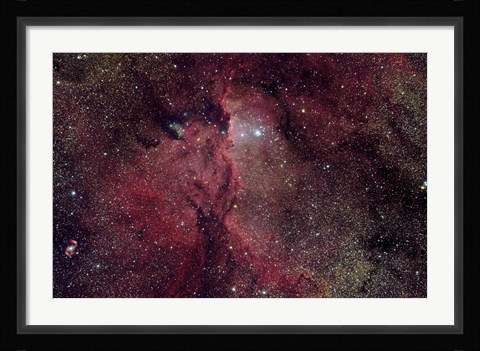 Framed Emission Nebula in Ara (NGC 6188) Print