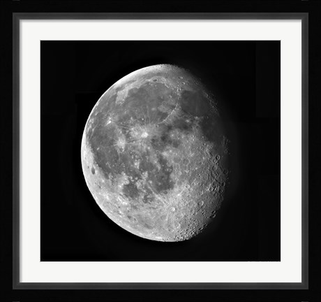 Framed Waning Moon Print