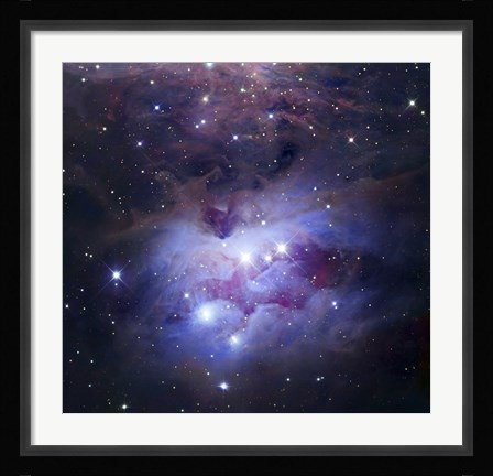 Framed Reflection Nebula Northeast of the Orion Nebula Print