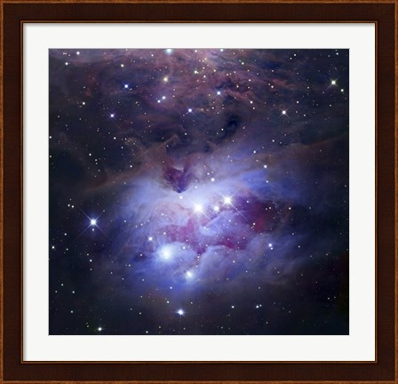 Framed Reflection Nebula Northeast of the Orion Nebula Print