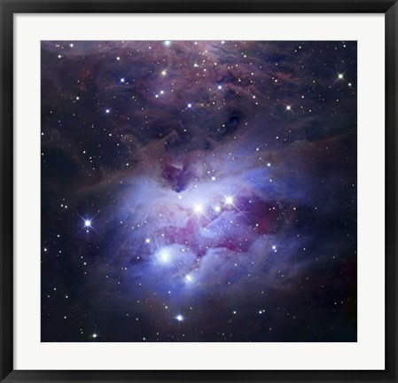 Framed Reflection Nebula Northeast of the Orion Nebula Print