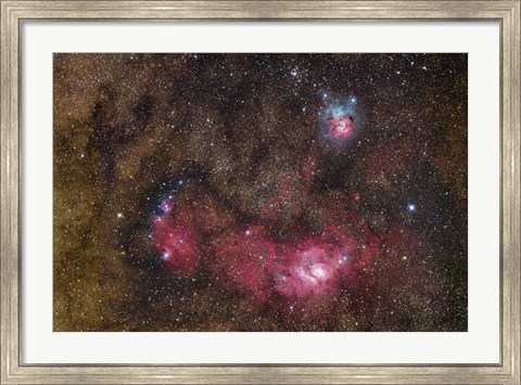 Framed Nebulosity in Sagittarius Print