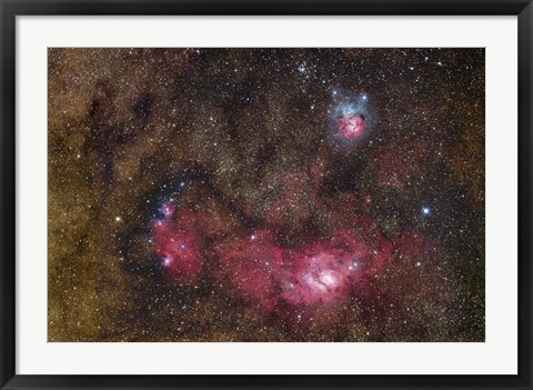 Framed Nebulosity in Sagittarius Print