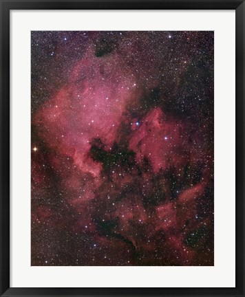 Framed North America Nebula Print