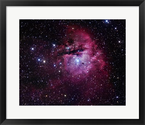 Framed Pacman Nebula Print