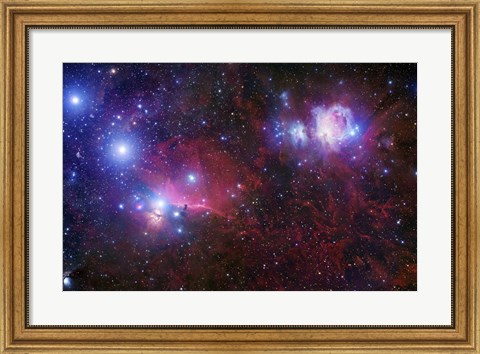 Framed Belt Stars of Orion Print