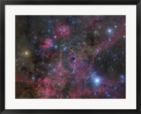 Framed Vela Supernova Remnant Print