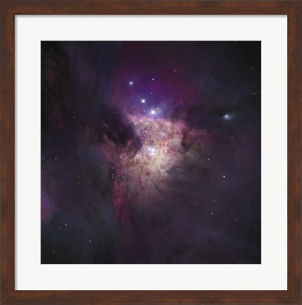 Framed Center of the Orion Nebula (The Trapezium Cluster) Print