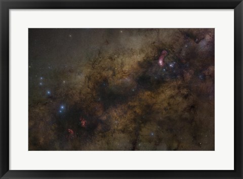 Framed Galactic Center of the Milky Way Galaxy Print