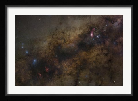 Framed Galactic Center of the Milky Way Galaxy Print