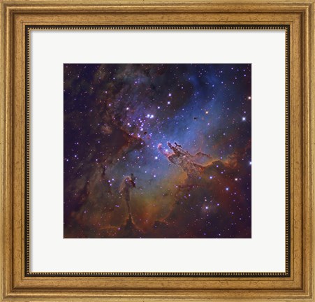 Framed Eagle Nebula in Serpens Print