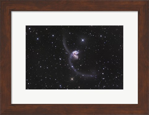 Framed Interacting Galaxies in Corvus Print