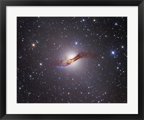 Framed Radio Galaxy in the Constellation Centaurus Print