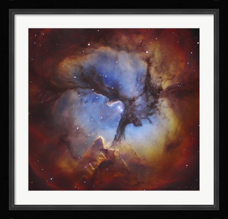 Framed Trifid Nebula in Sagittarius Print