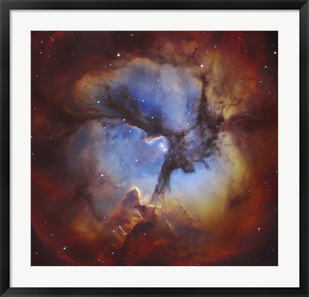 Framed Trifid Nebula in Sagittarius Print