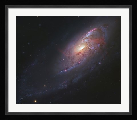 Framed Spiral Galaxy in Canes Venatici Print