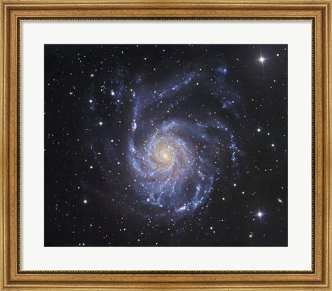 Framed Pinwheel Galaxy in Ursa Major Print