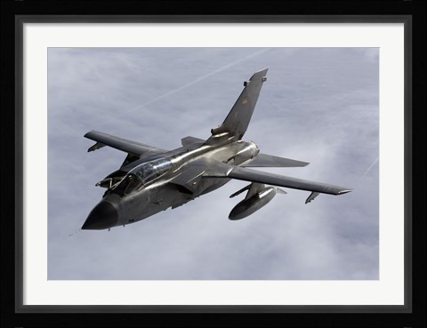 Framed Luftwaffe Tornado IDS over northern Germany (side view) Print