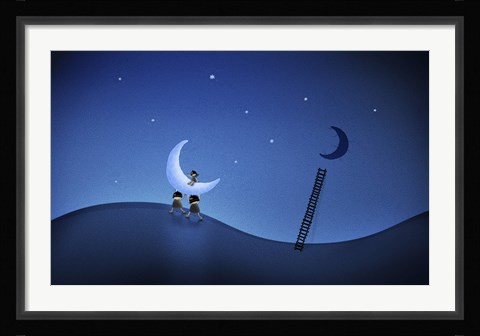 Framed Stealing the Moon Print
