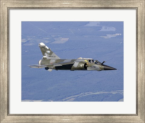 Framed Mirage F1CR of the French Air Force over France Print