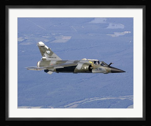 Framed Mirage F1CR of the French Air Force over France Print
