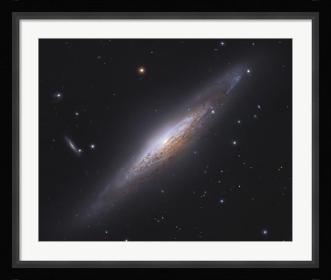 Framed Spiral Galaxy in Lynx (close up) Print