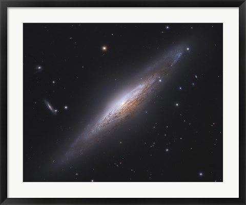 Framed Spiral Galaxy in Lynx (close up) Print